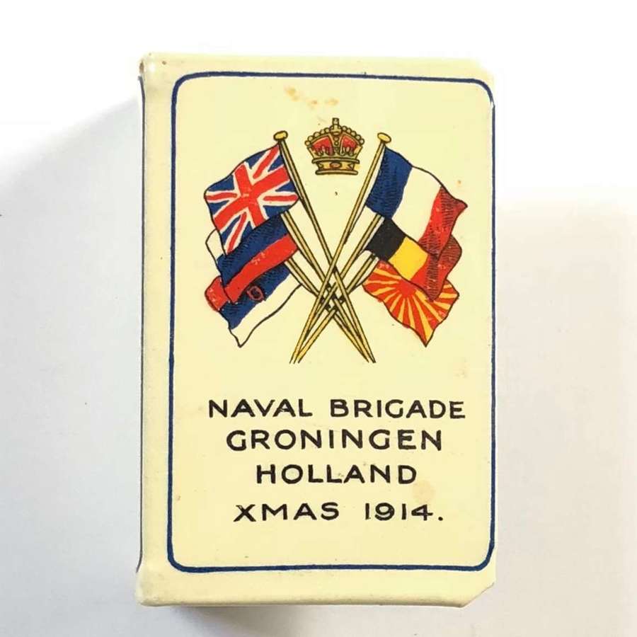 WW1 Royal Naval Brigade RND Original Celluloid Matchbox Cover
