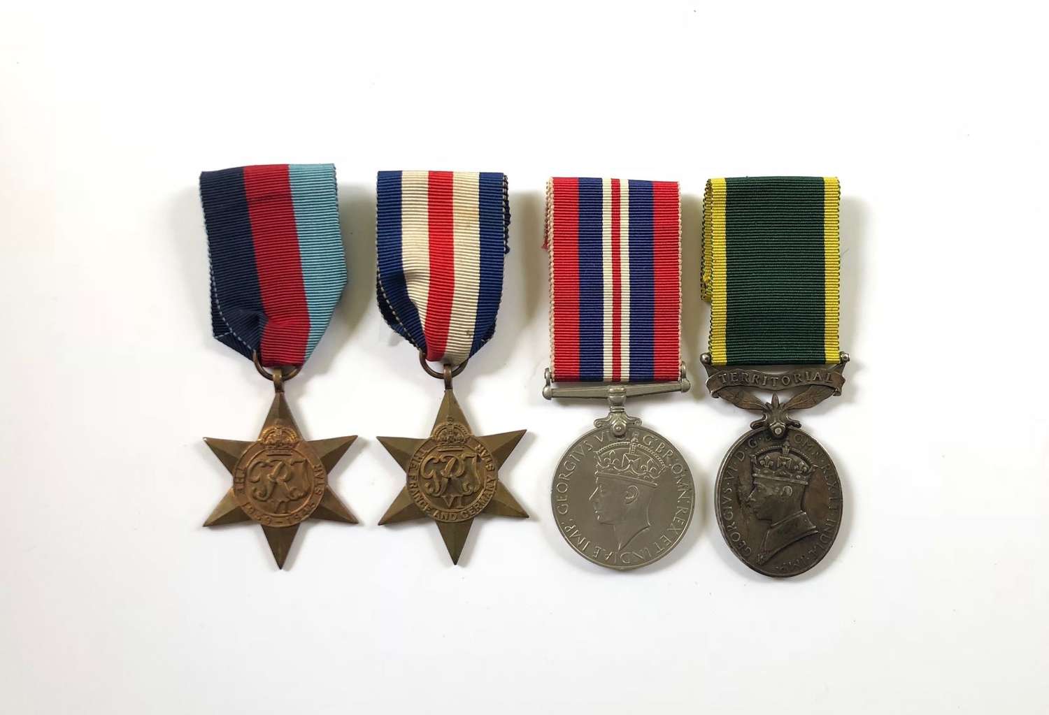 WW2 Wiltshire Regiment Territorial Efficiency Medal Group of Four.