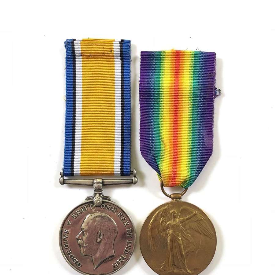 WW1 Cheshire Regiment WW1 Pair of Medals.