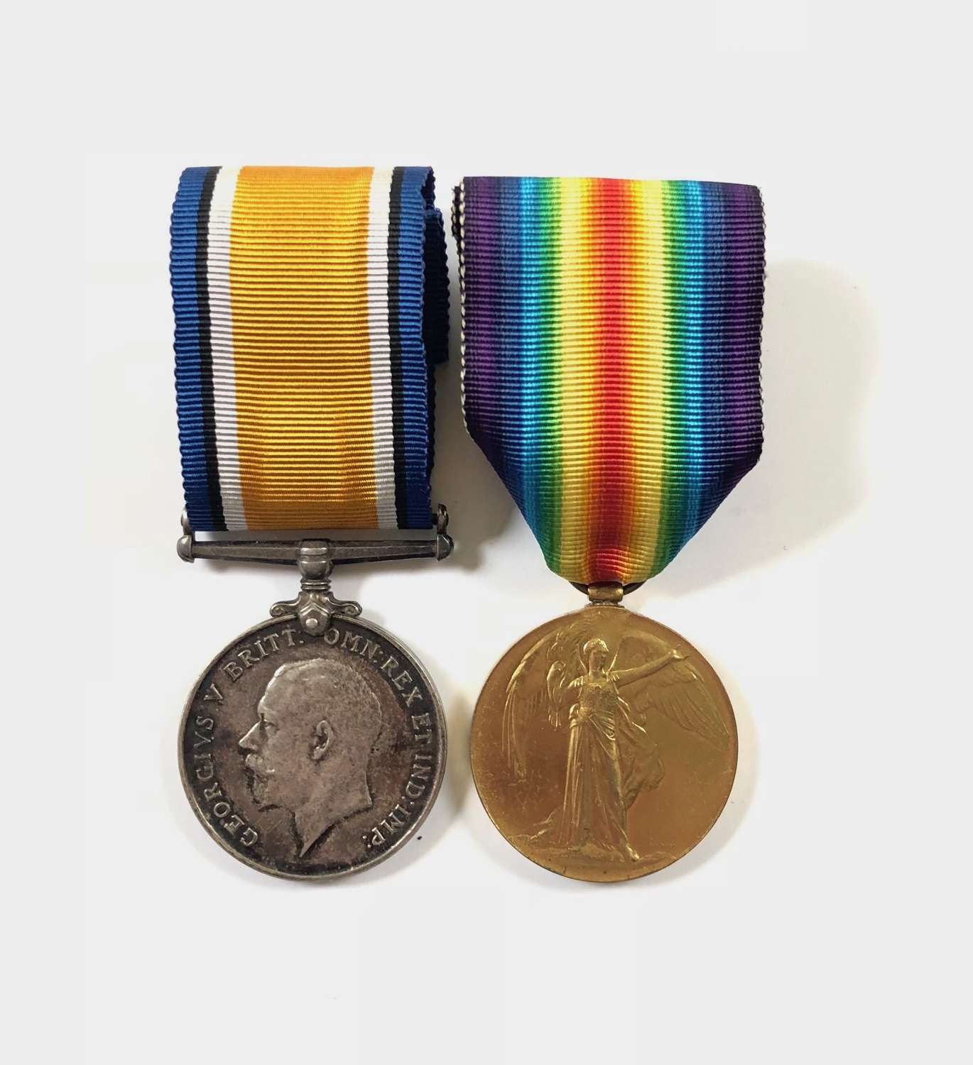 WW1 Devonshire Regiment Pair of Medal.
