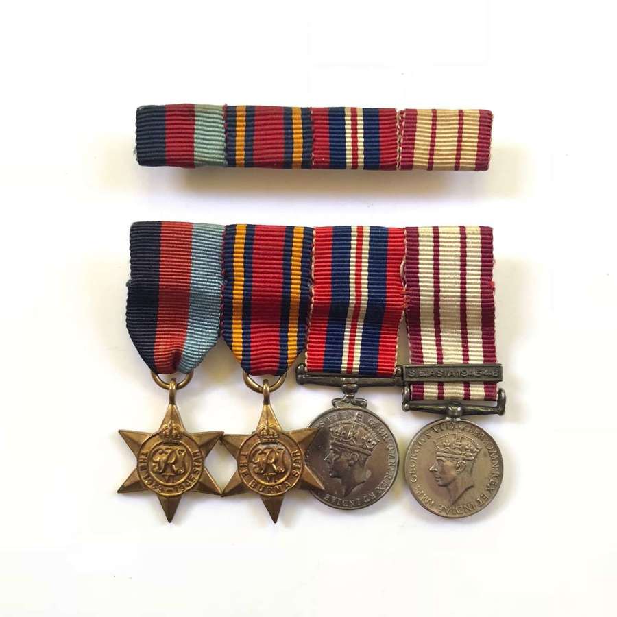 WW2 Royal Navy MINIATURE Medal Group of Four.