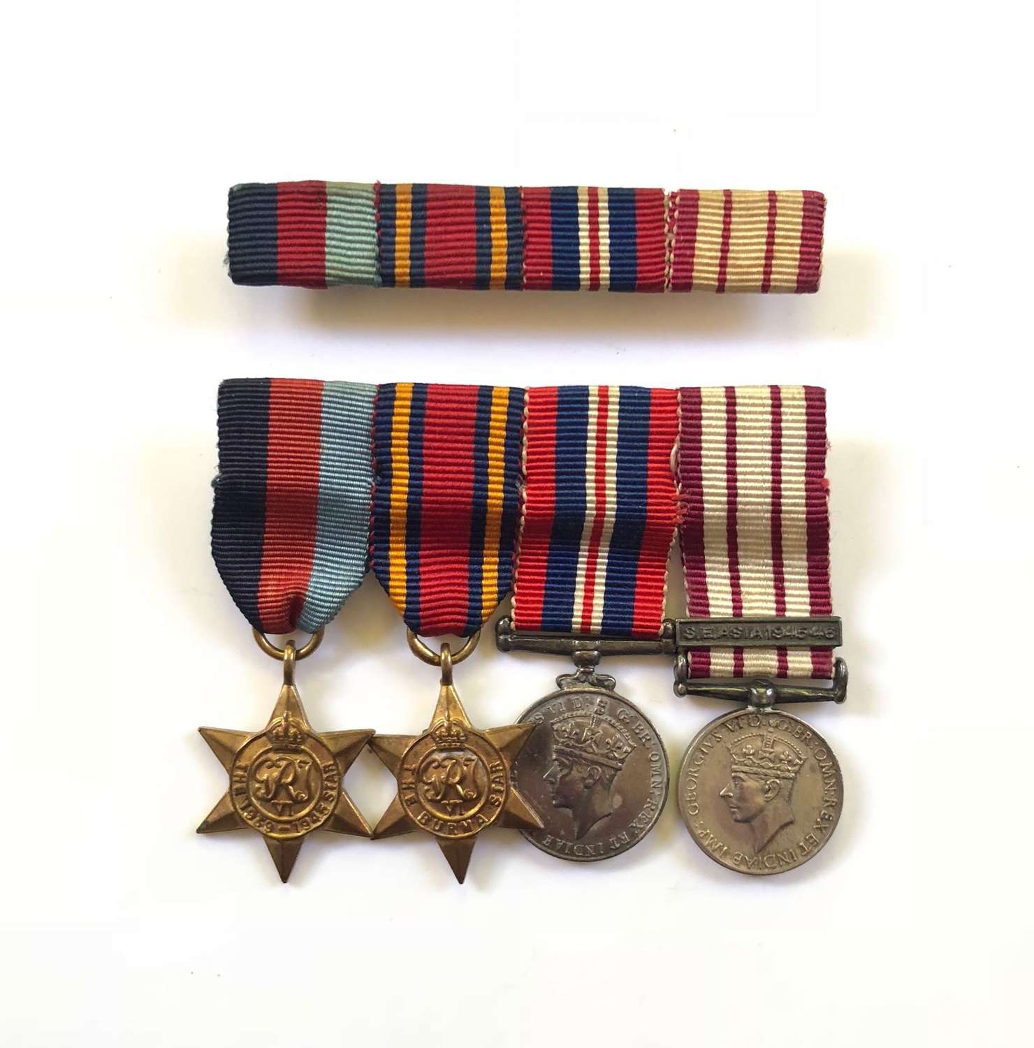 WW2 Royal Navy MINIATURE Medal Group of Four.