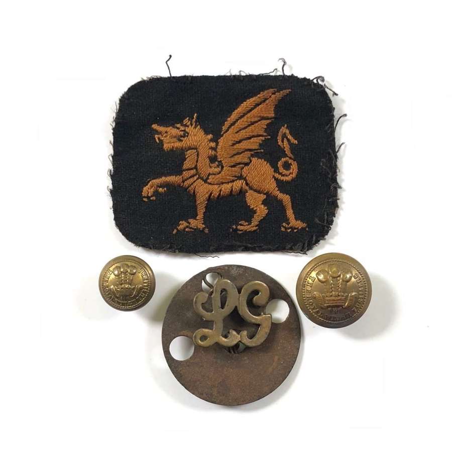 WW1 38th Welsh Division Original Cloth Badge.
