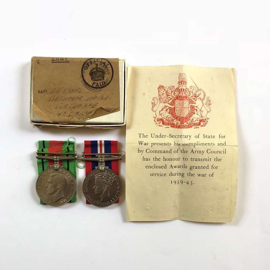 WW2 Medical Services & ATS Pair of Medals.