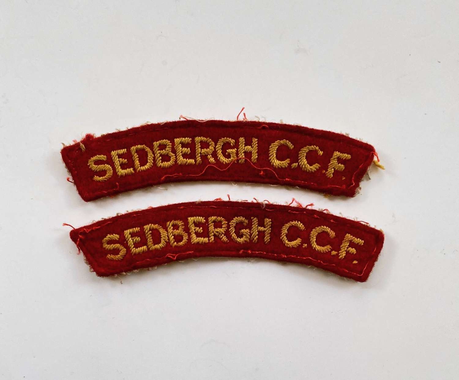 SEDBERGH CCF Cadet Shoulder Title Badges