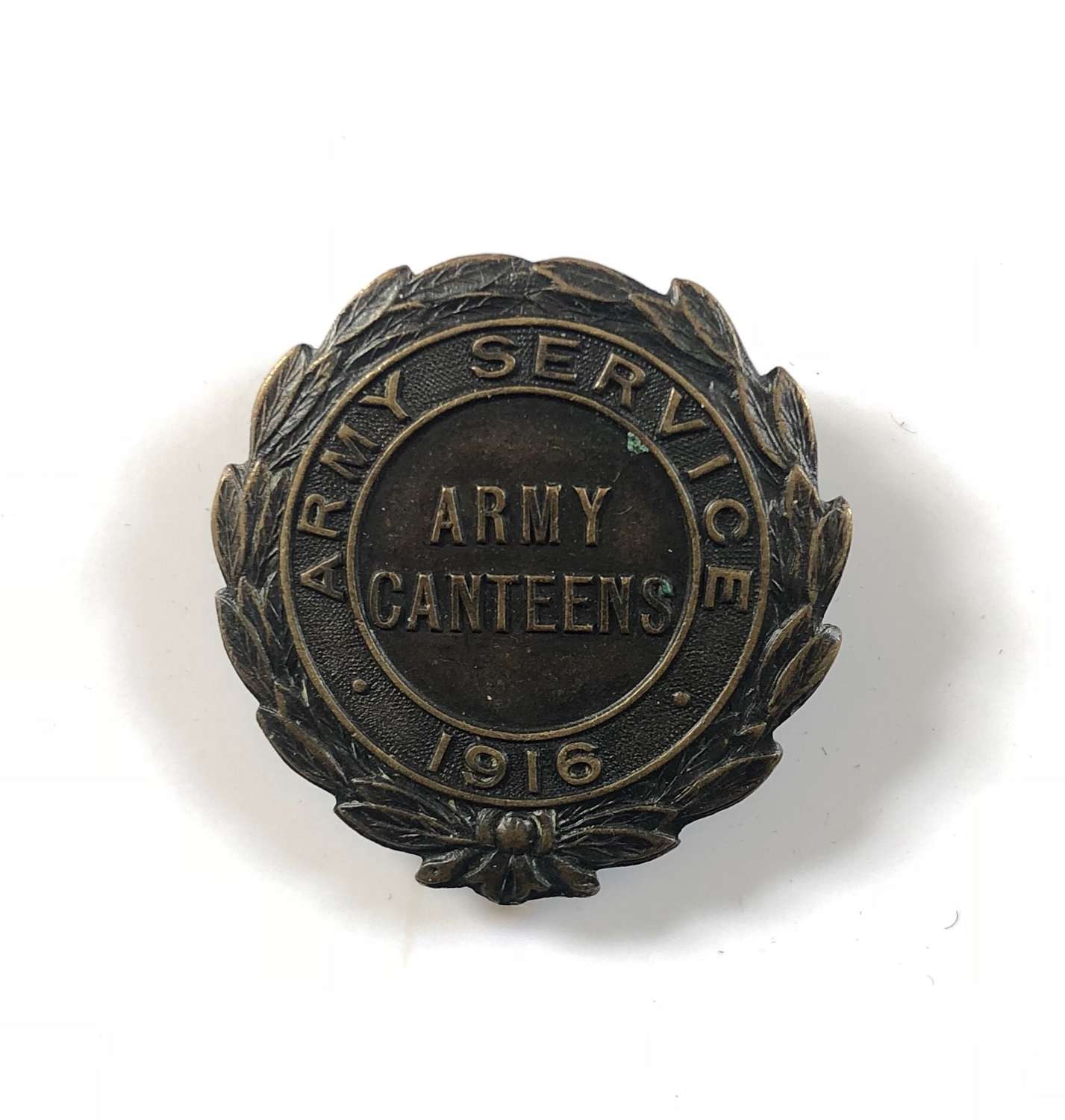 WW1 1916 Army Canteen Service Official Badge.