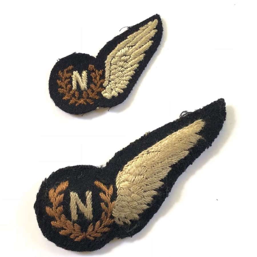 WW2 RAF Foreign National MINIATURE Navigator Brevet Badge.