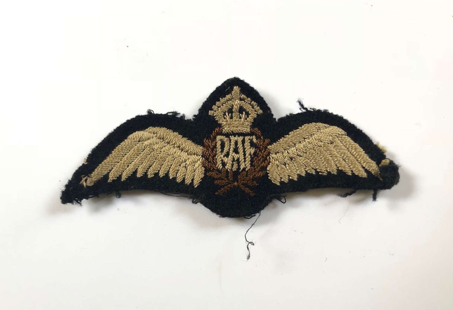 WW2 RAF Middle or Far East Worn Pilot Wings.
