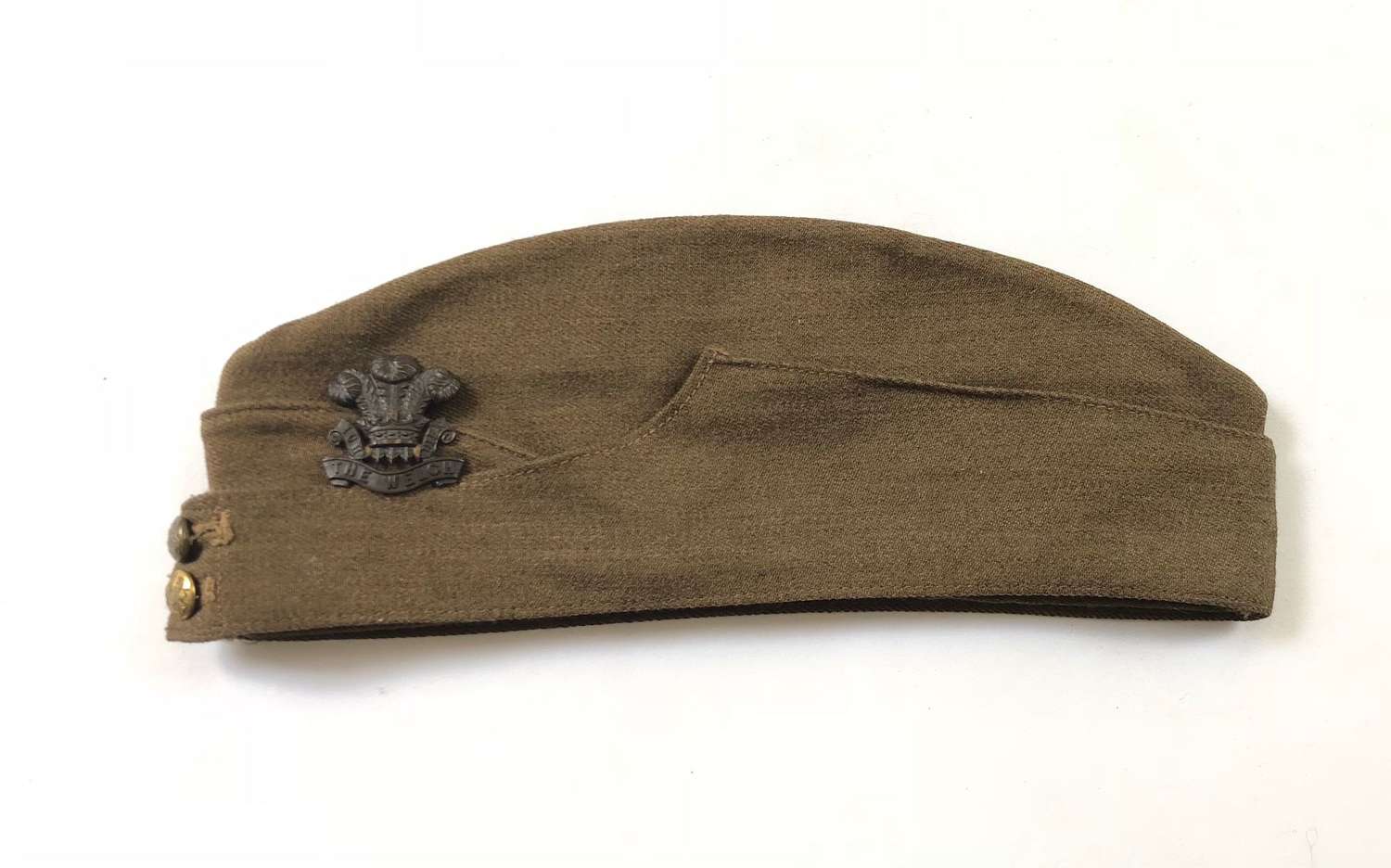 WW2 1940 The Welch Regiment Officer’s Side Cap.