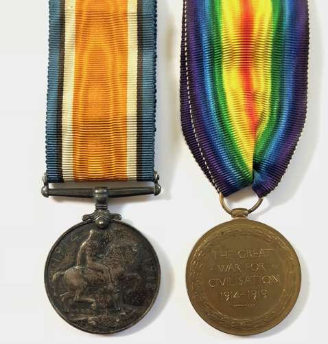 WW1 1st Bn Northumberland Fusiliers 1917 POW Casualty Medals.