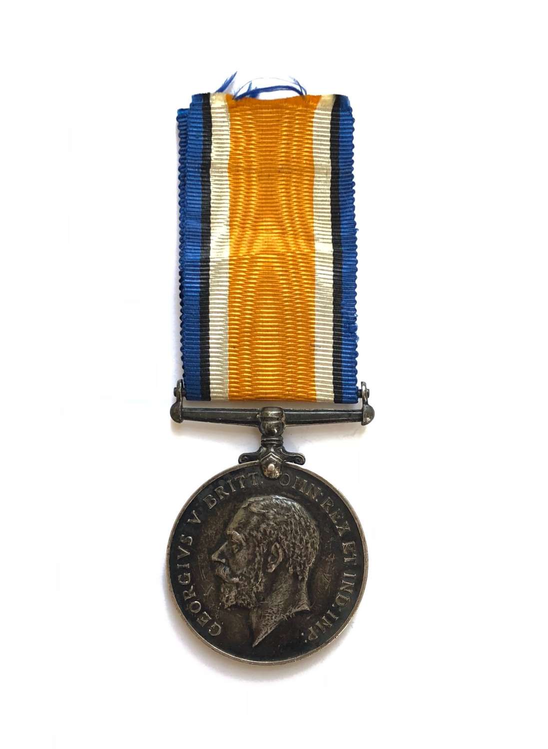 WW1 Royal Dublin Fusiliers British War Medal. Wounded 1917