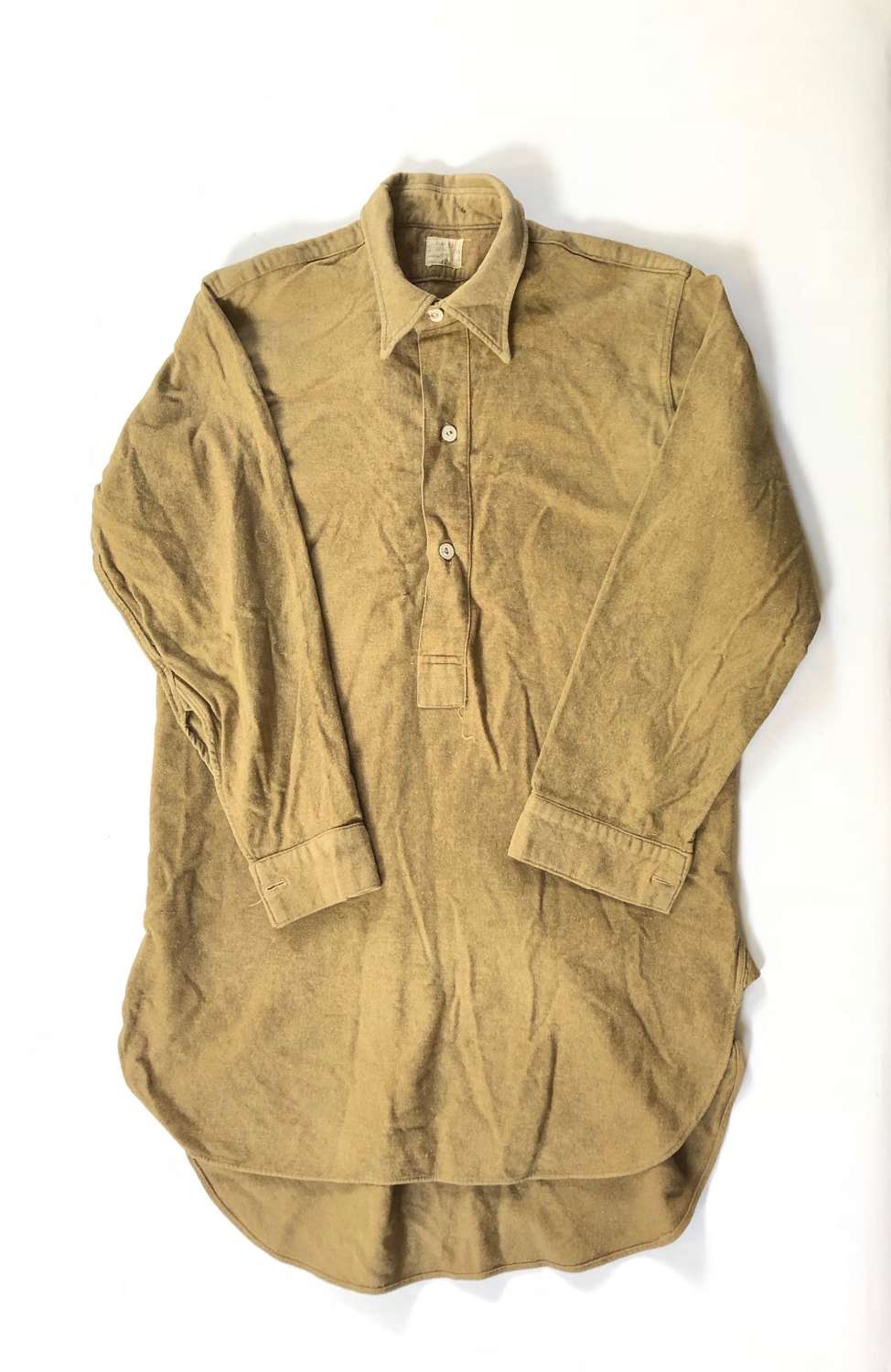 WW2 1945 British Army Issue Wool Shirt.