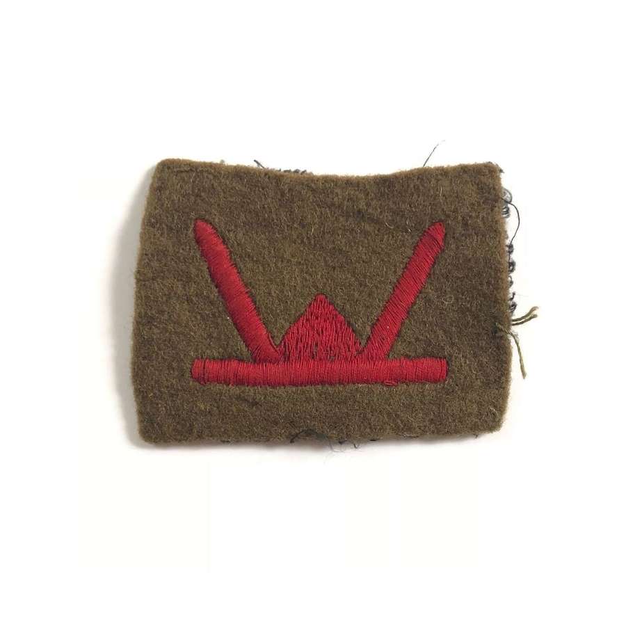 British 53rd Division Cloth Embroidered Formation Badge.