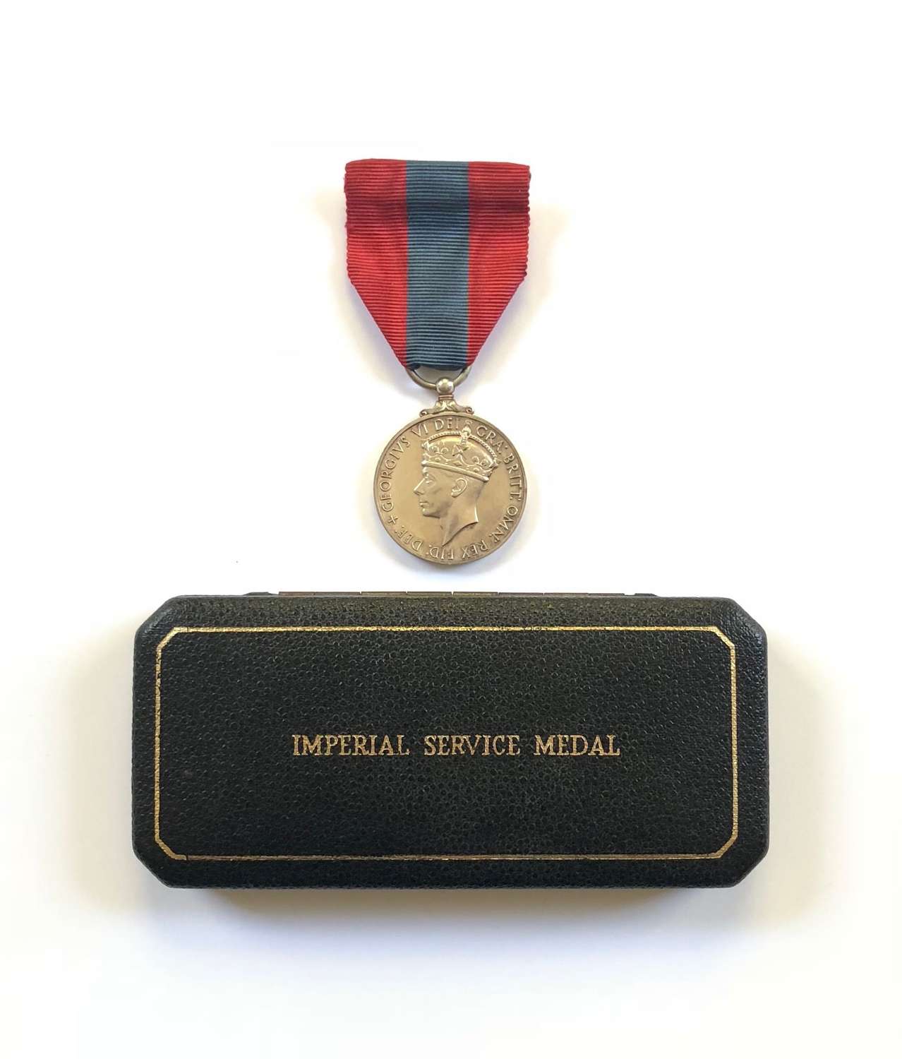 George VI Imperial Service Medal & Box.