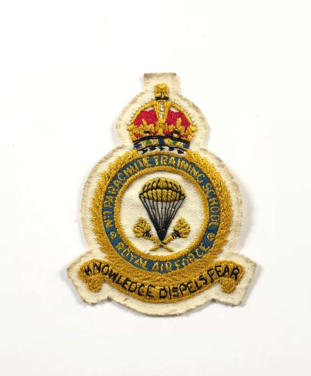 Cold War RAF Parachute Training School Flying Suit Badge.