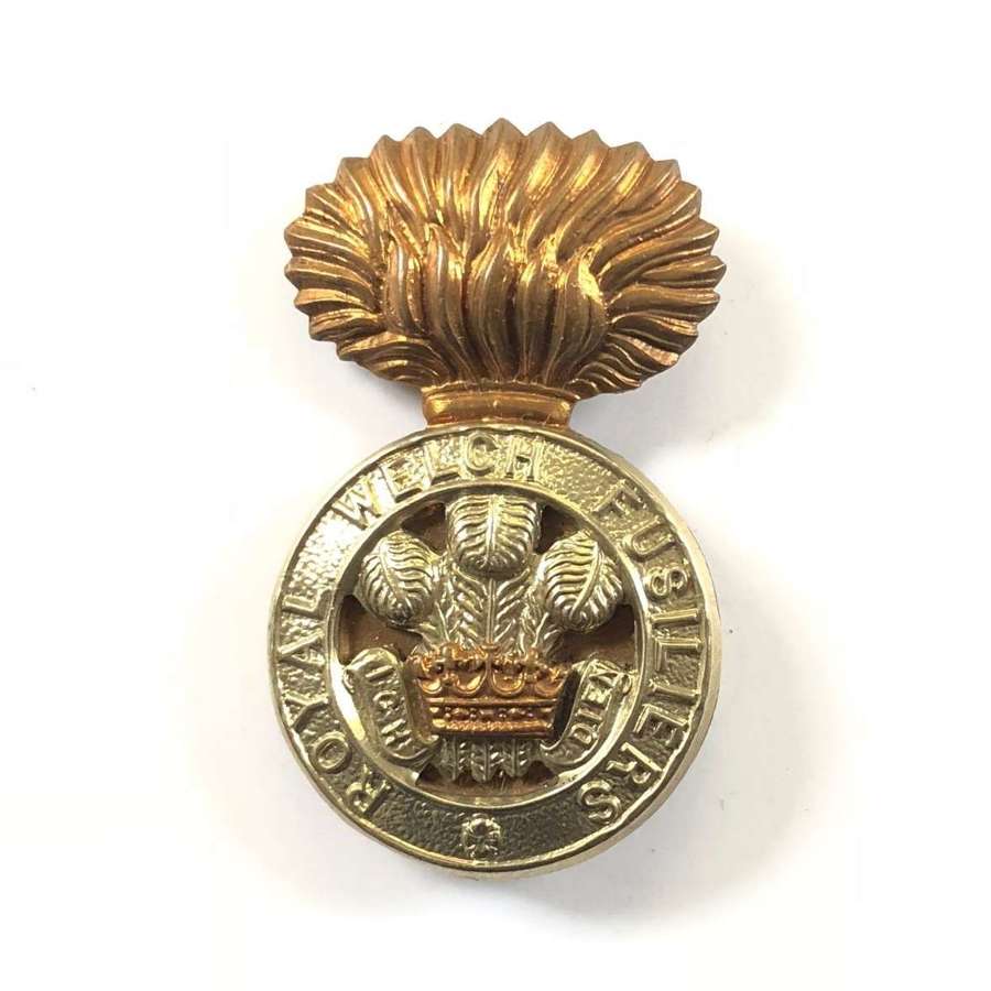 WW2 Pattern Royal Welch Fusiliers Cap Badge.