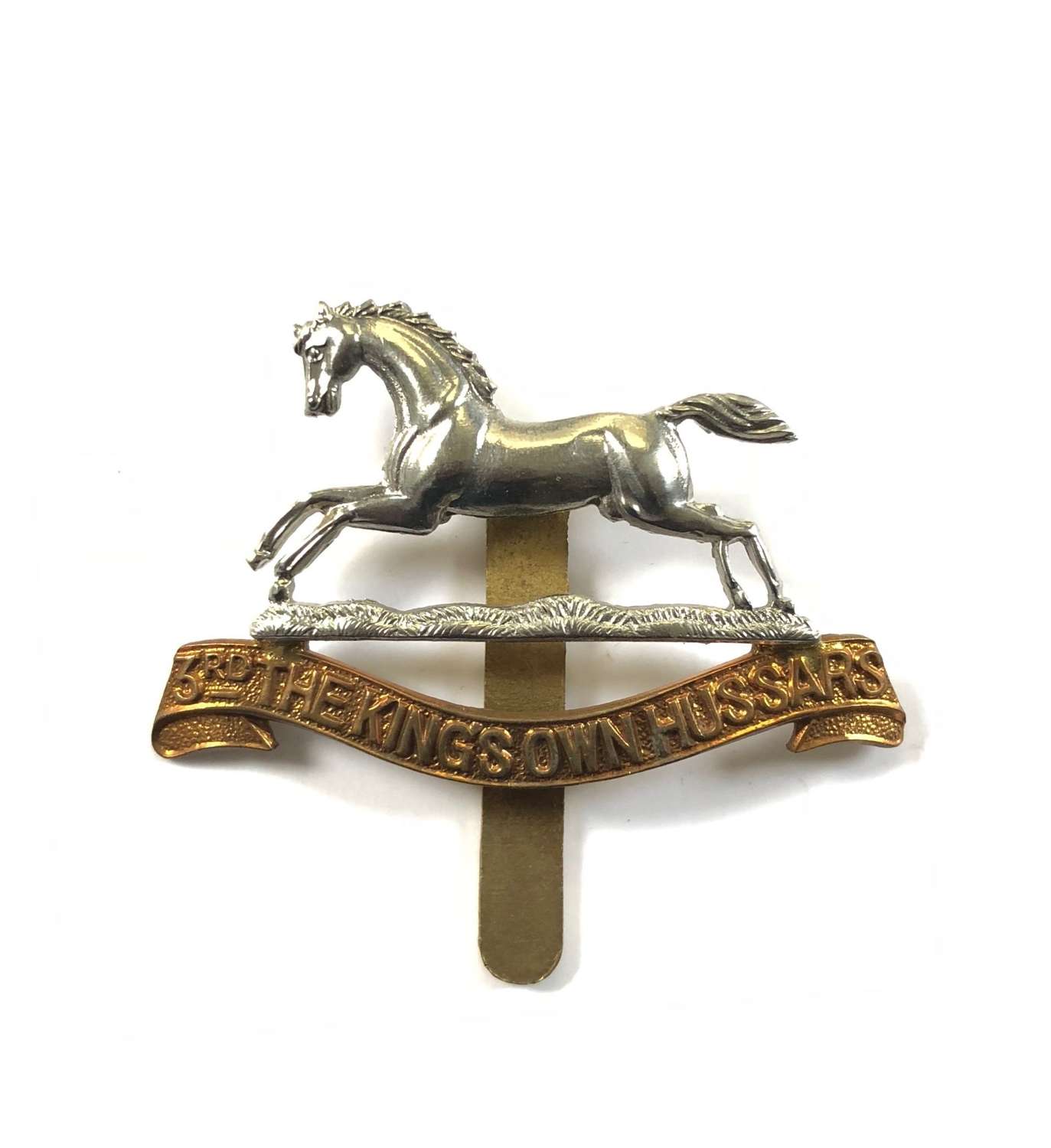 WW1/WW2 Pattern 3rd The King’s Own Hussars Cap Badge.
