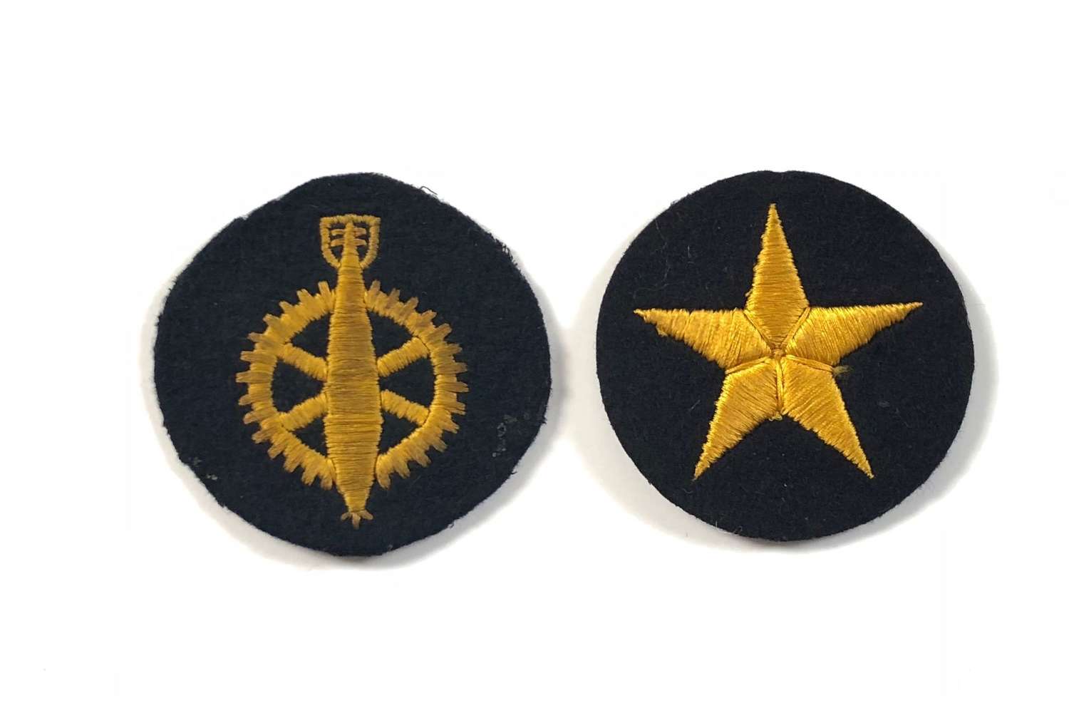 WW2 Two Kriegsmarine Trade Badges.