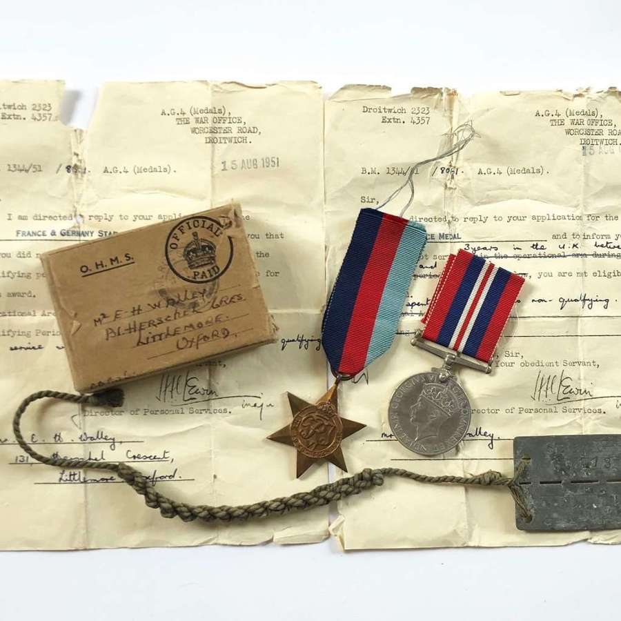 WW2 Royal Engineers Battle of France 1940 POW Group of Medals.