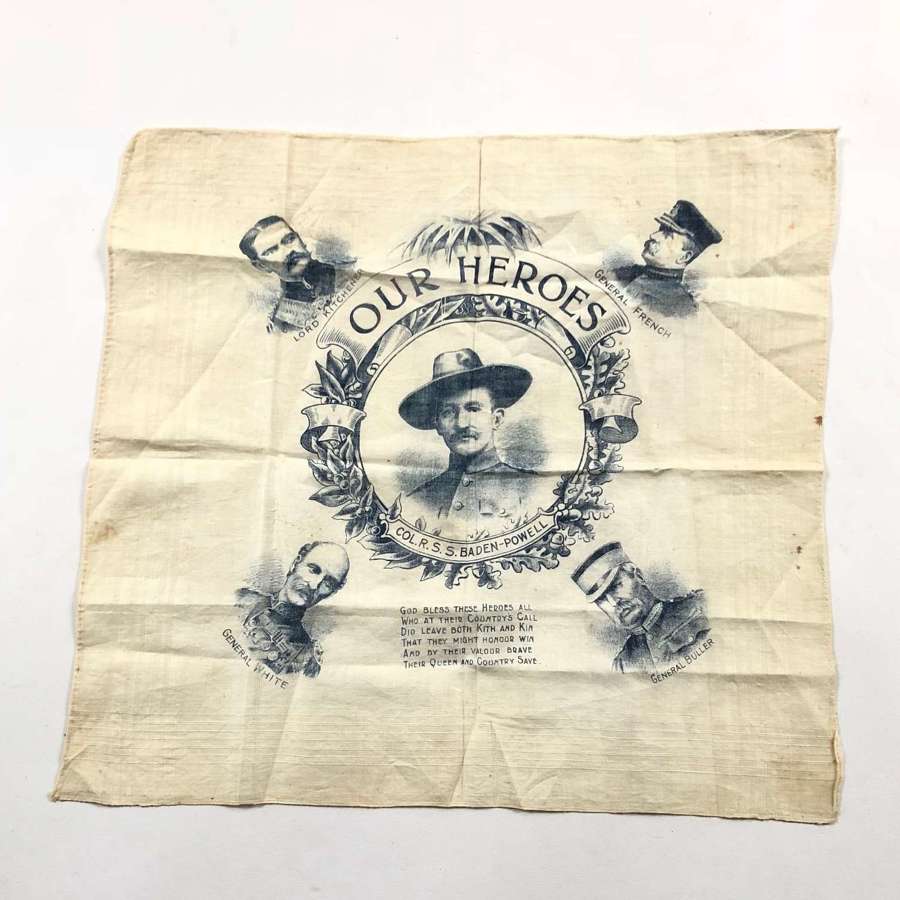 Boer War Baden-Powell Souvenir Picture Handkerchief