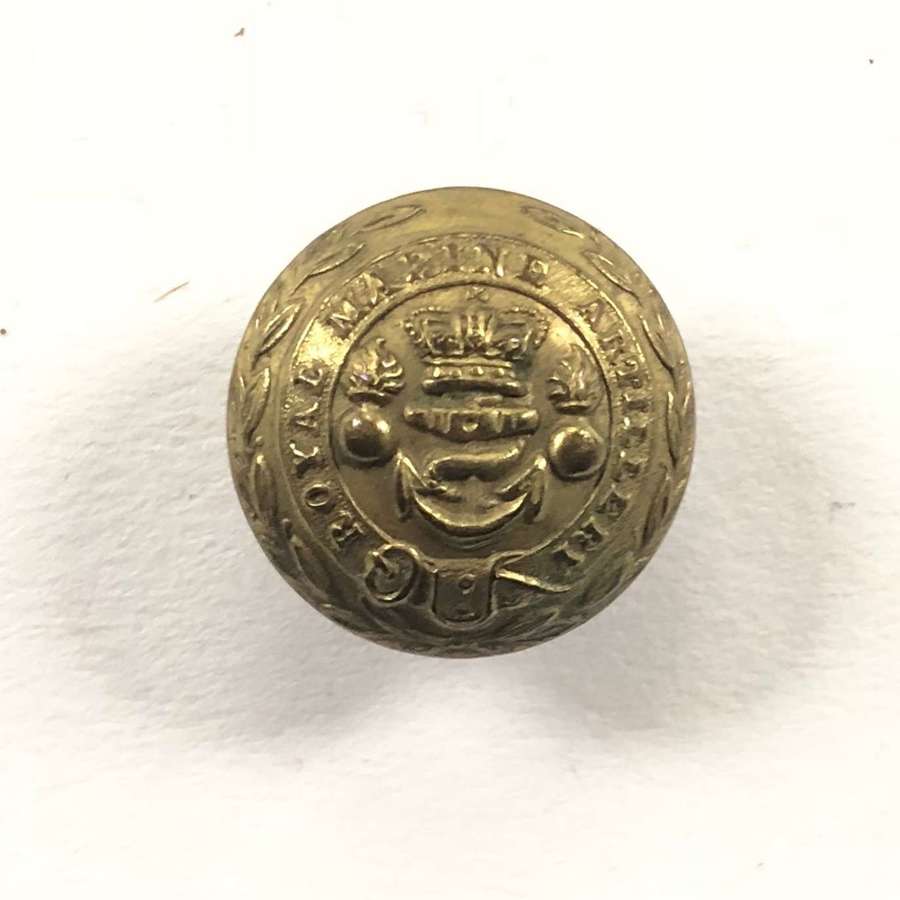Victorian Royal Marine Artillery Brass Button.