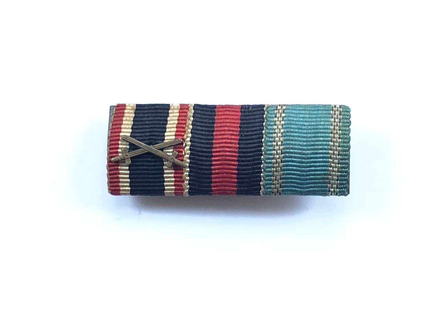 WW2 German Three Medal Uniform Ribbon Bar.