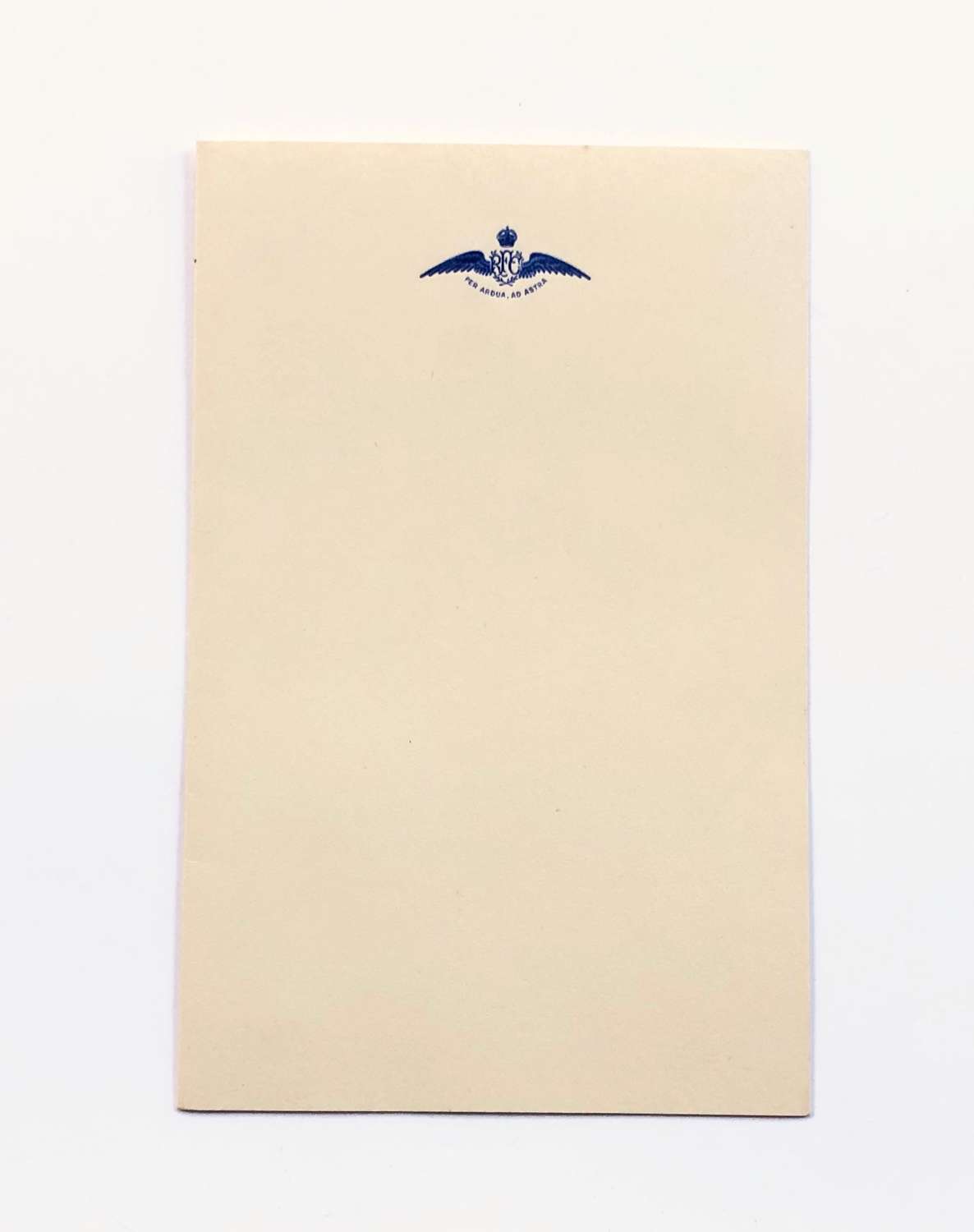 WW1 Original Royal Flying Corps RFC Embossed Writing Paper.