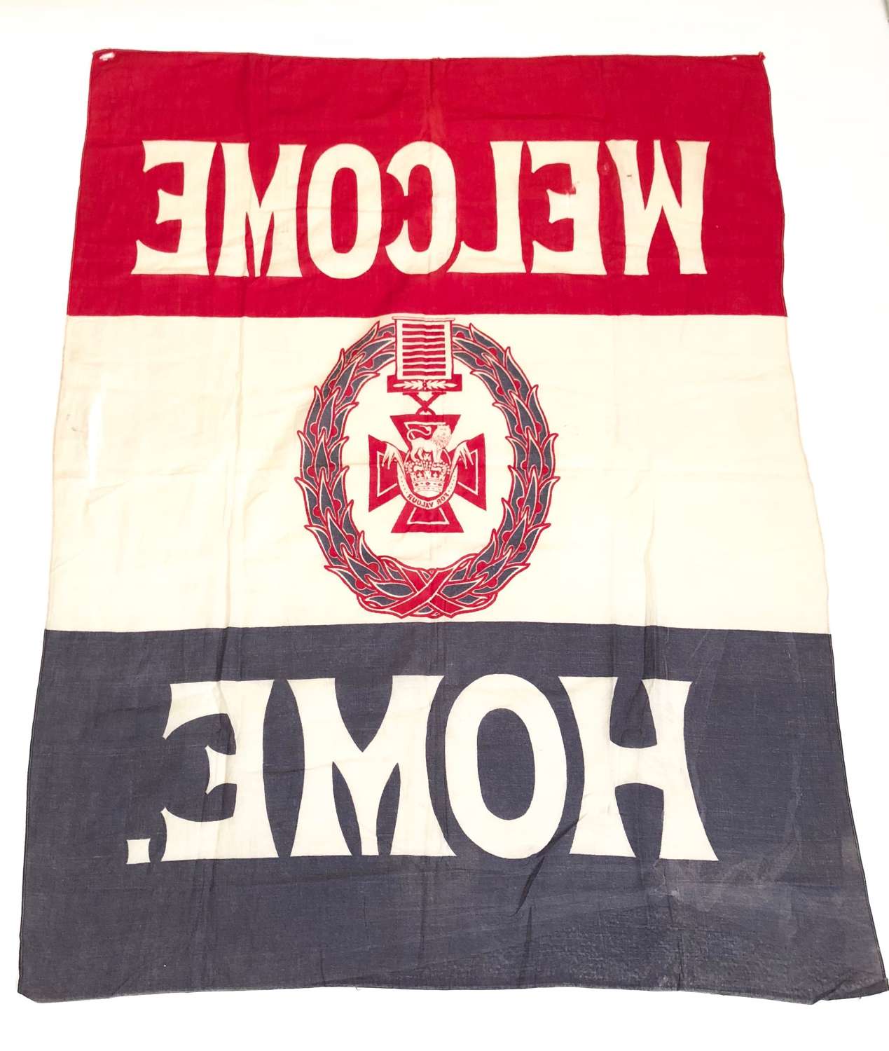 Ww1 Period Printed Welcome Home Flag
