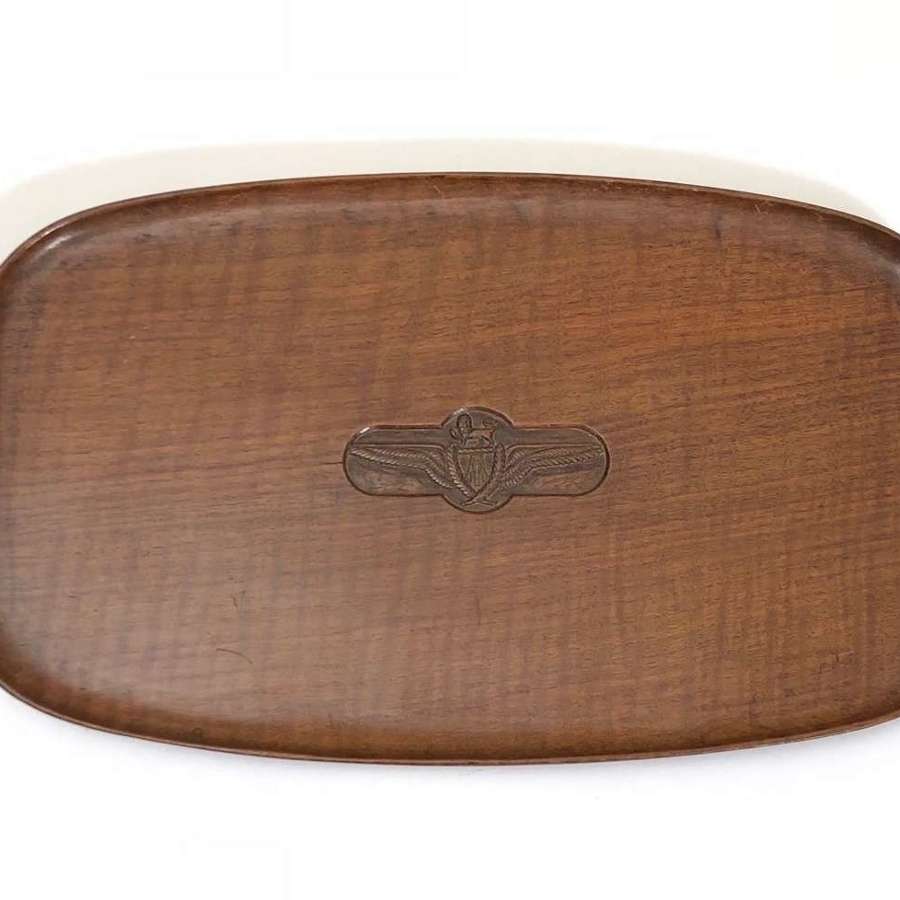 1930’s Imperial Airways Carved Tray.