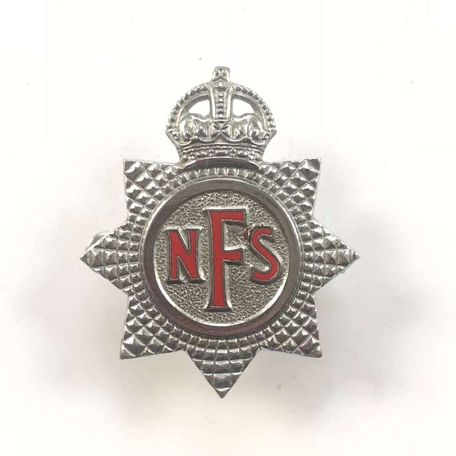WW2 Home Front National Fire Service Cap Badge.