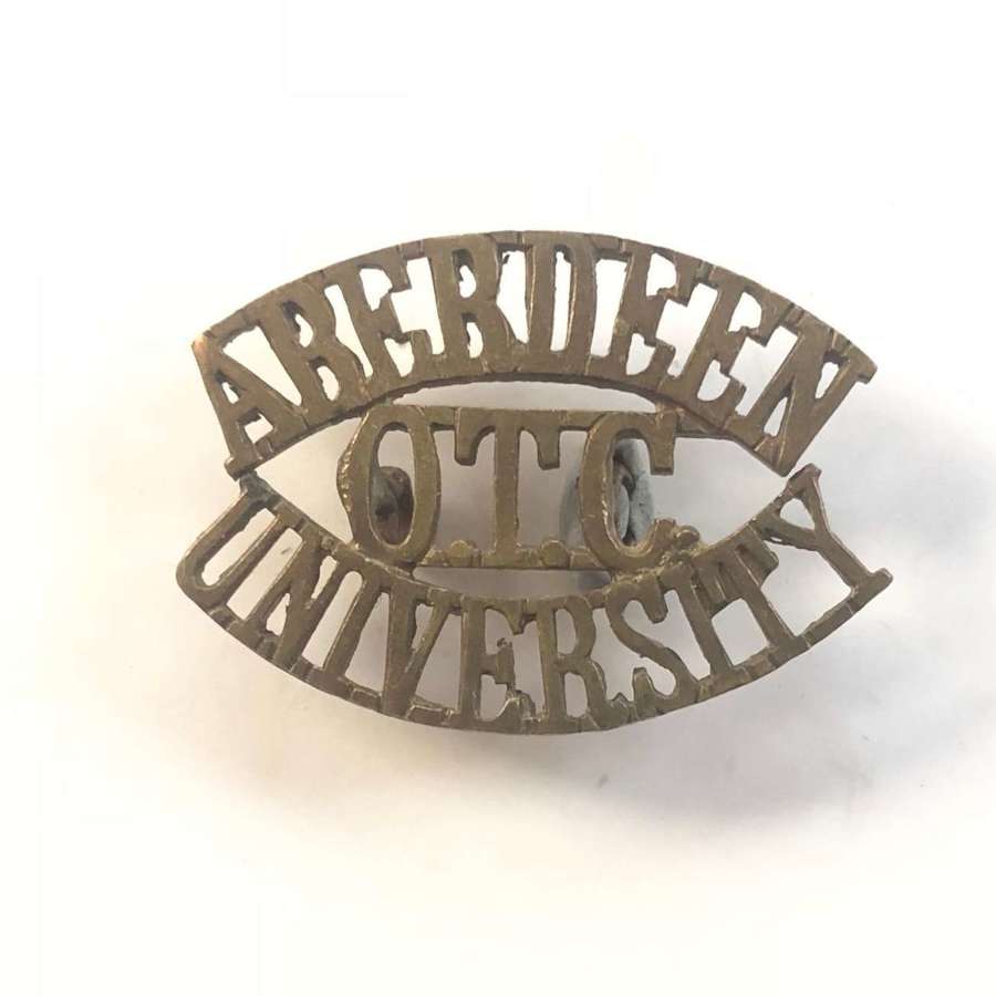 Aberdeen University OTC Brass Shoulder Title.