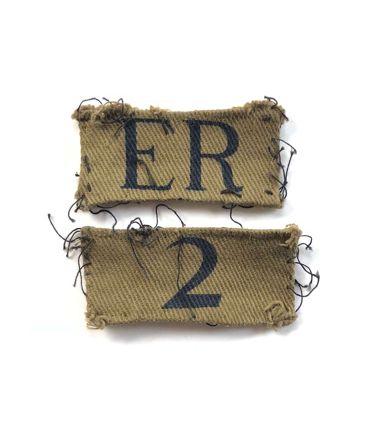 WW2 Home Guard East Riding (Brough) Cloth Badges.