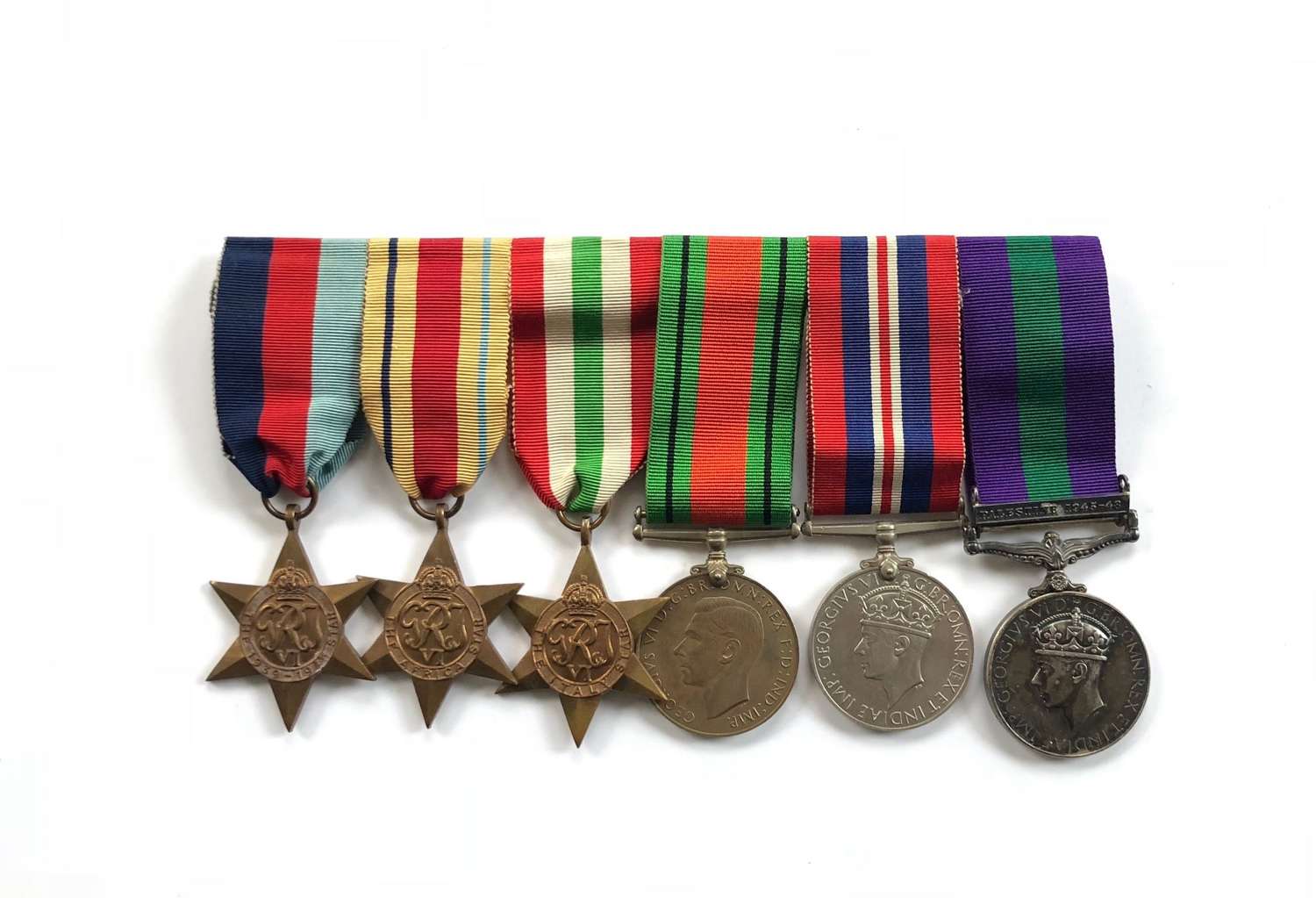 WW2 RAF Palestine Group of Six Medals.
