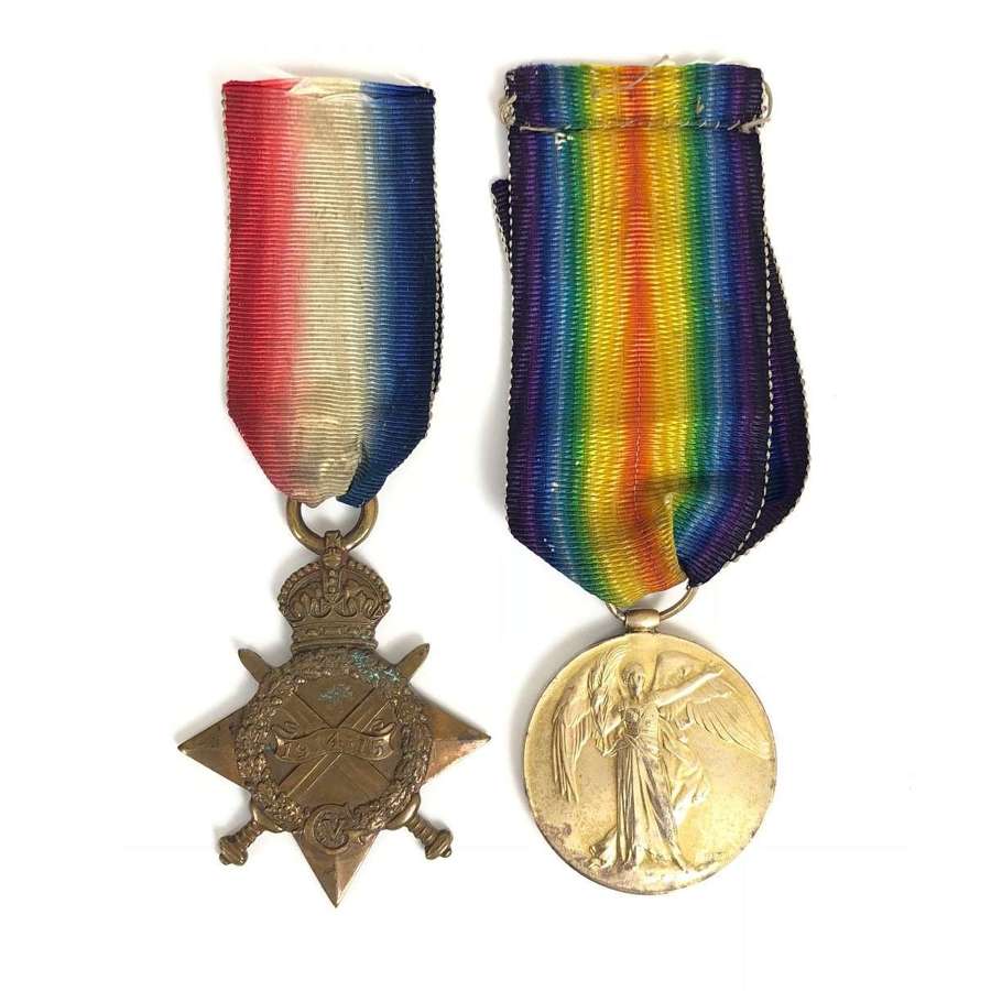 WW1 Australian 3rd Bn Gallipoli Casualty Pair of Medals.