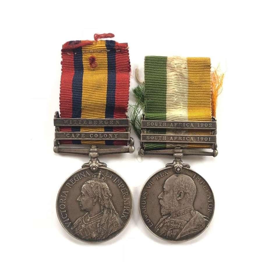 Lancashire Fusiliers Mounted Infantry Queens South Africa Medals