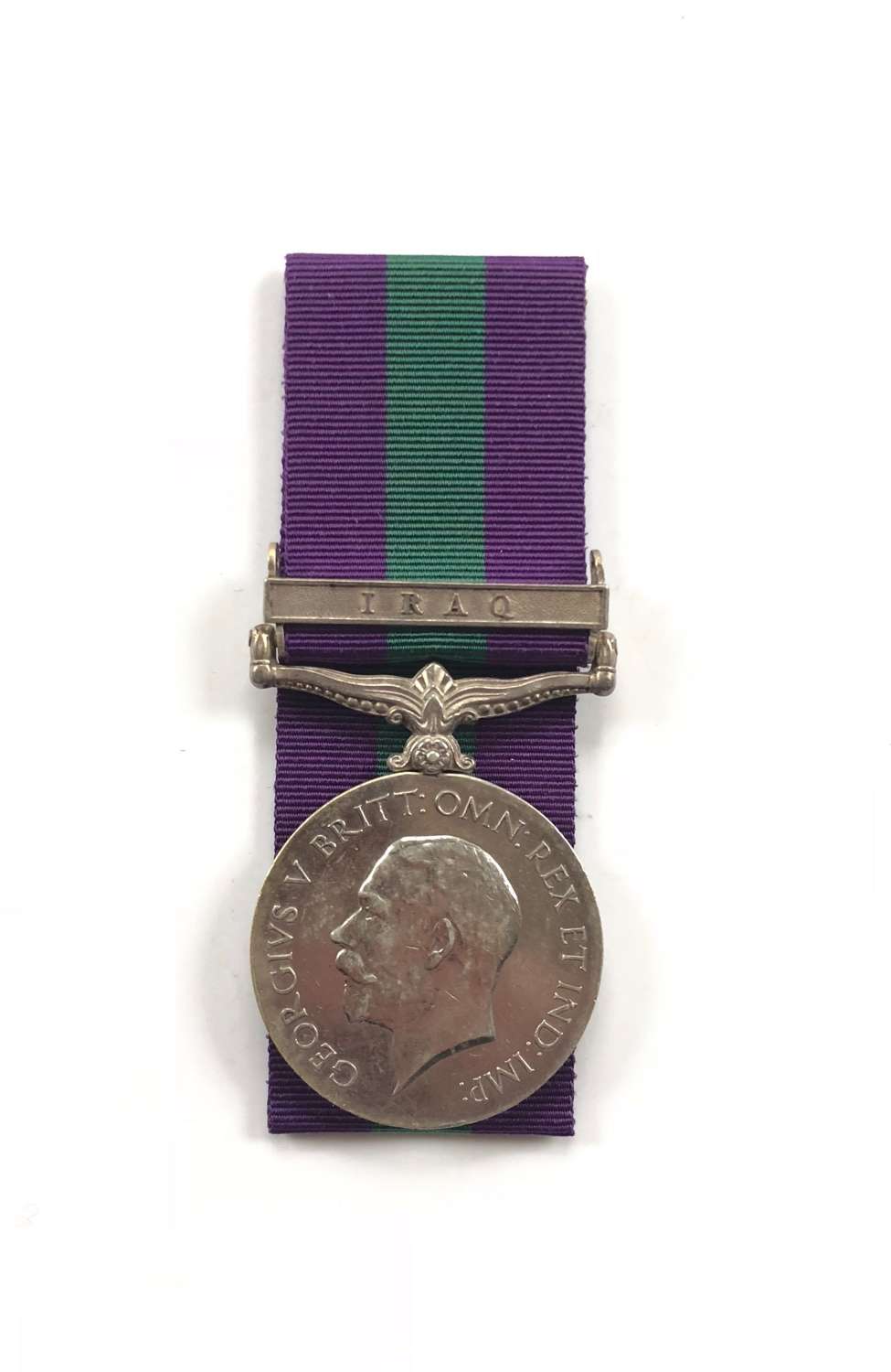 Indian Army Officer General Service Medal Clasp Iraq.