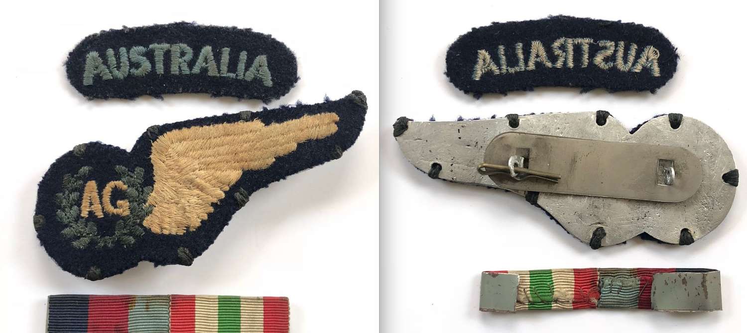 WW2 Royal Australian Air Force RAAF Middle East Air Gunners Badge.