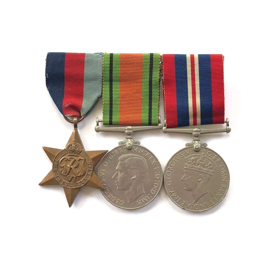 WW2 Army Royal Navy RAF Medal Group of Three.