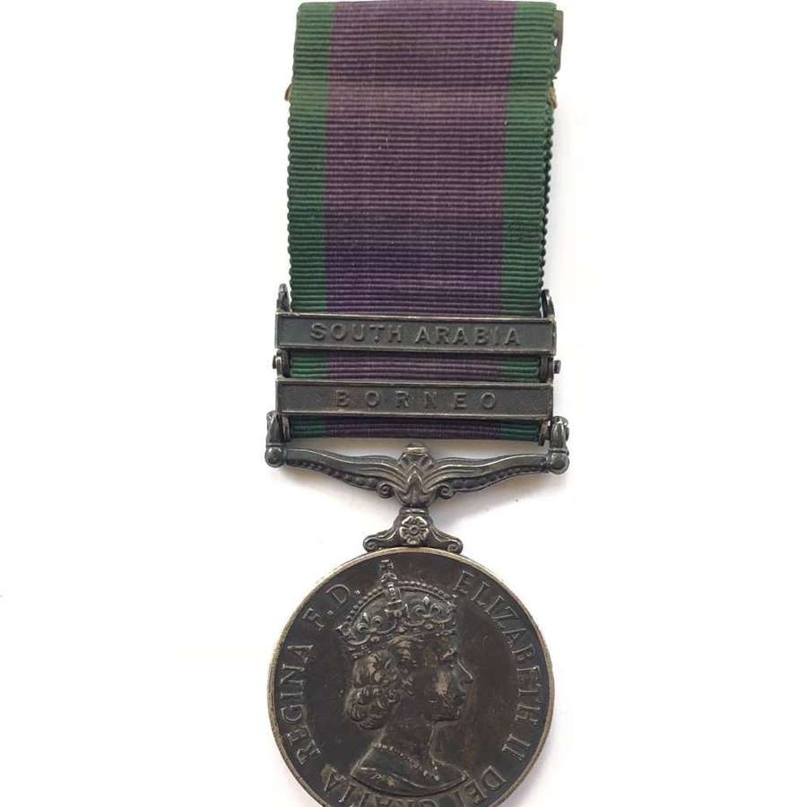 Campaign Service Medal Two Clasps.