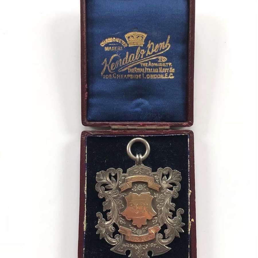 Victorian 1st Cadet Batt Kings Royal Rifle Corps 1897 Silver Medallion