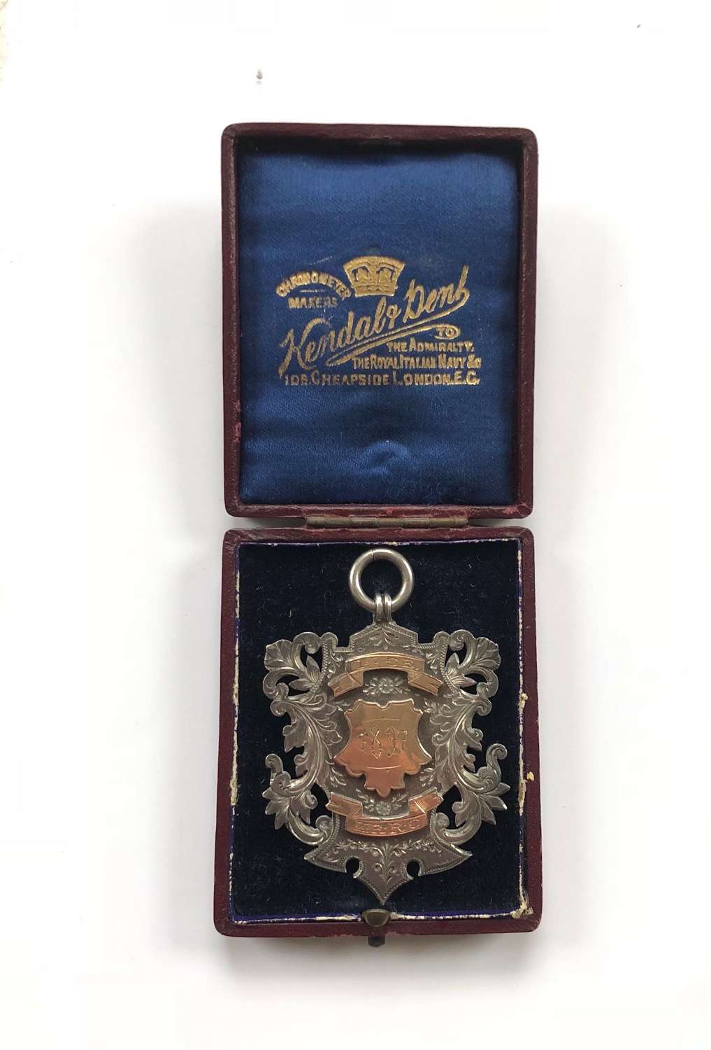 Victorian 1st Cadet Batt Kings Royal Rifle Corps 1897 Silver Medallion