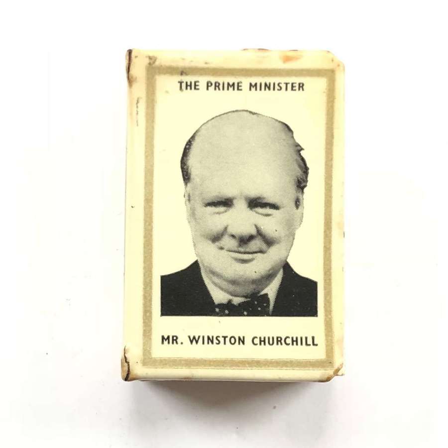 WW2 Winston Churchill Matchbox Cover.