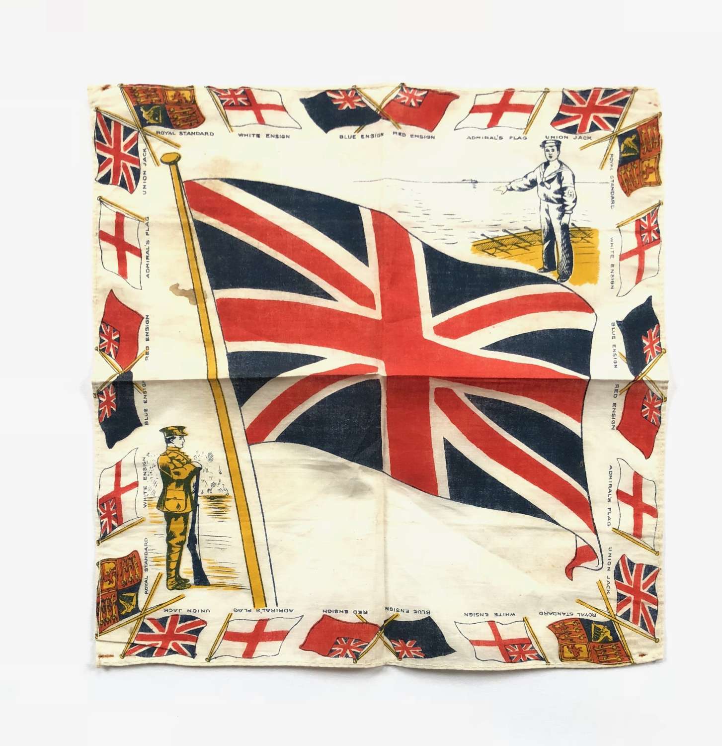 WW1 Army & Royal Navy Patriotic Handkerchief