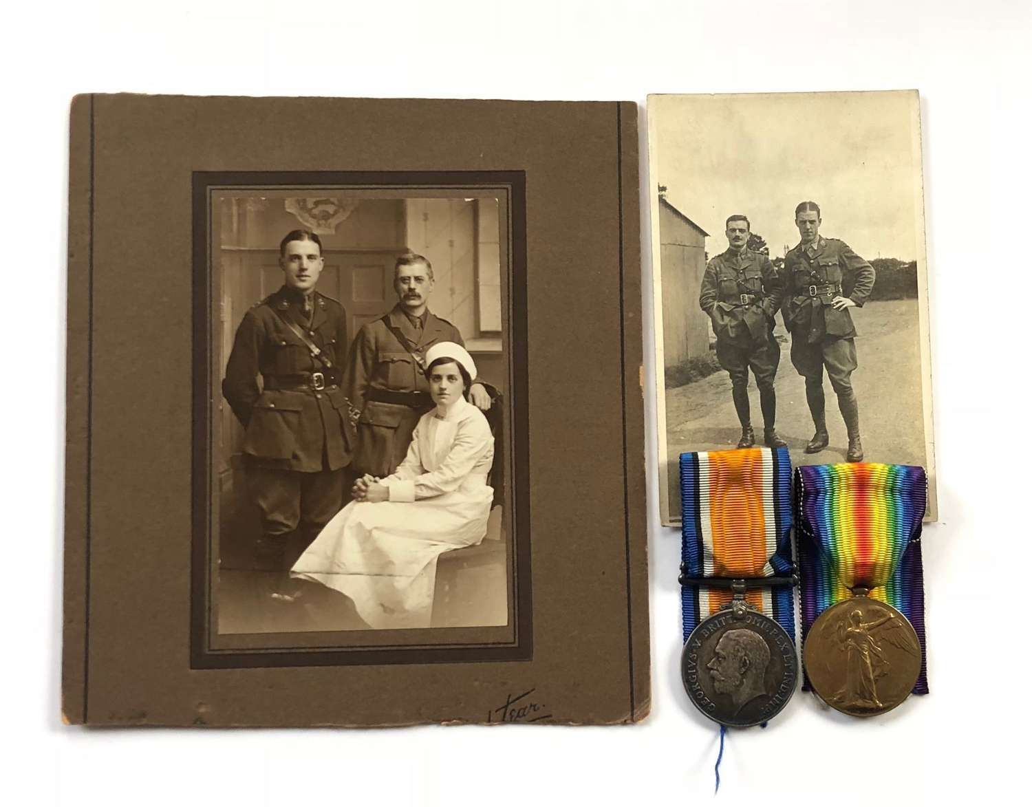 WW1 12th Bn Hampshire Regiment Medals & Photographs.