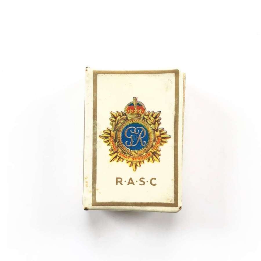 WW2 Royal Army Service Corps Match Box Cover.