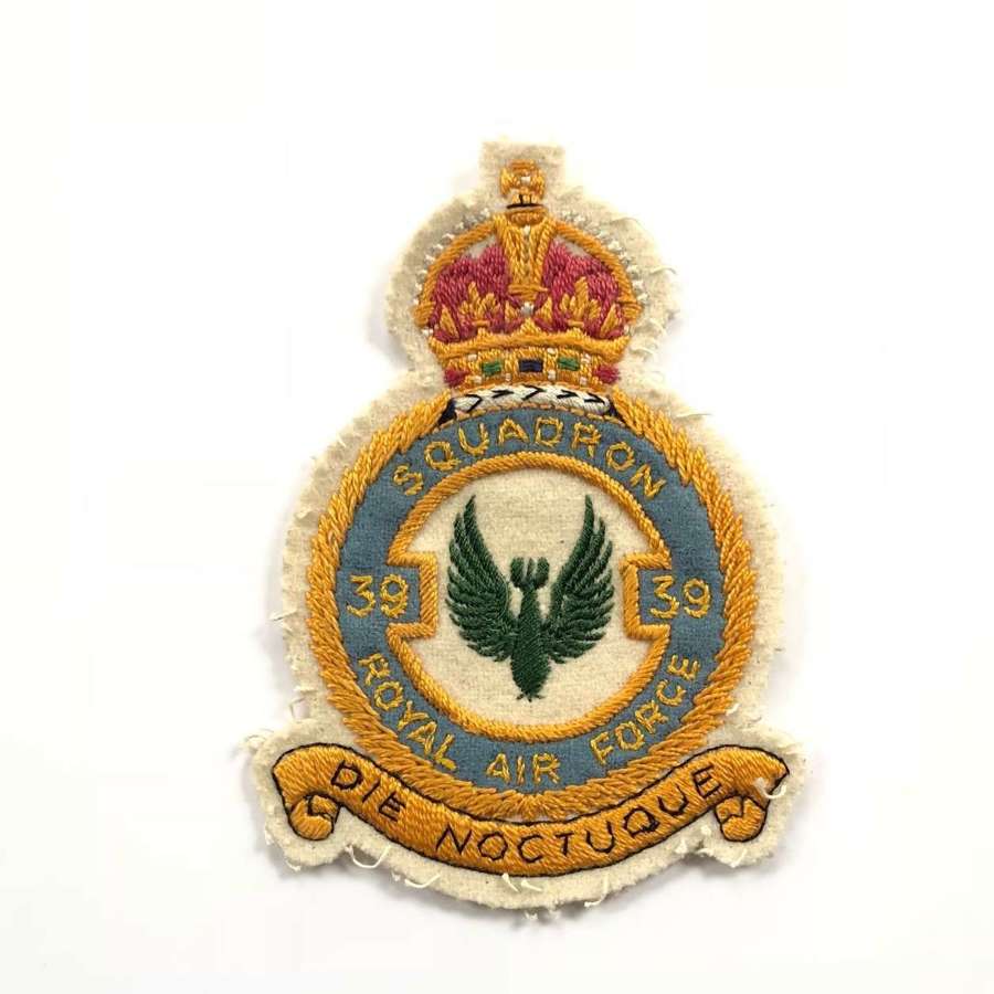 RAF 39 Squadron Flying Suit Badge.