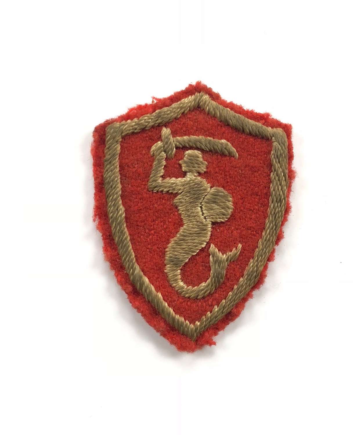 WW2 POLISH 2nd CORPS MAID OF WARSAW Cloth Badge