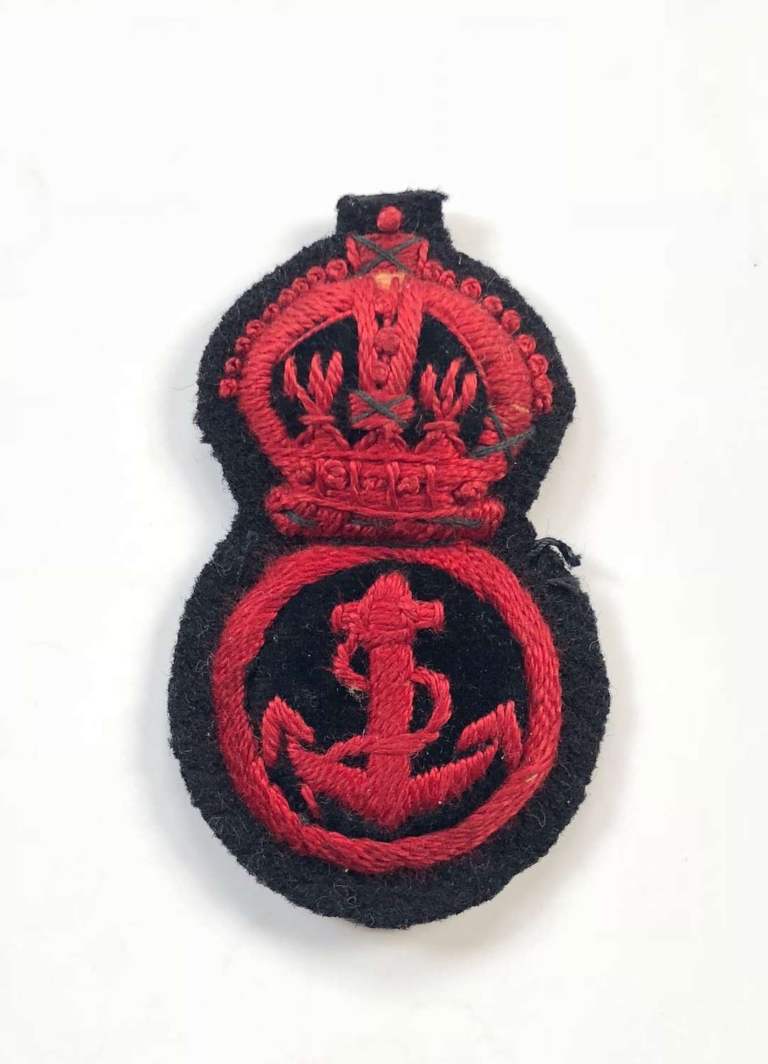 WW1 / WW2 Pattern Royal Navy Ratings Cap Badge.
