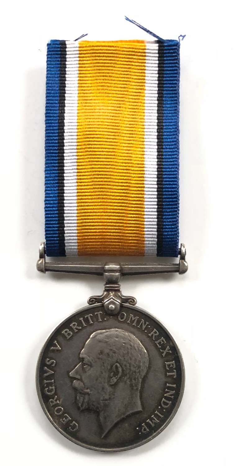 WW1 York & Lancs Regiment British War Medal.