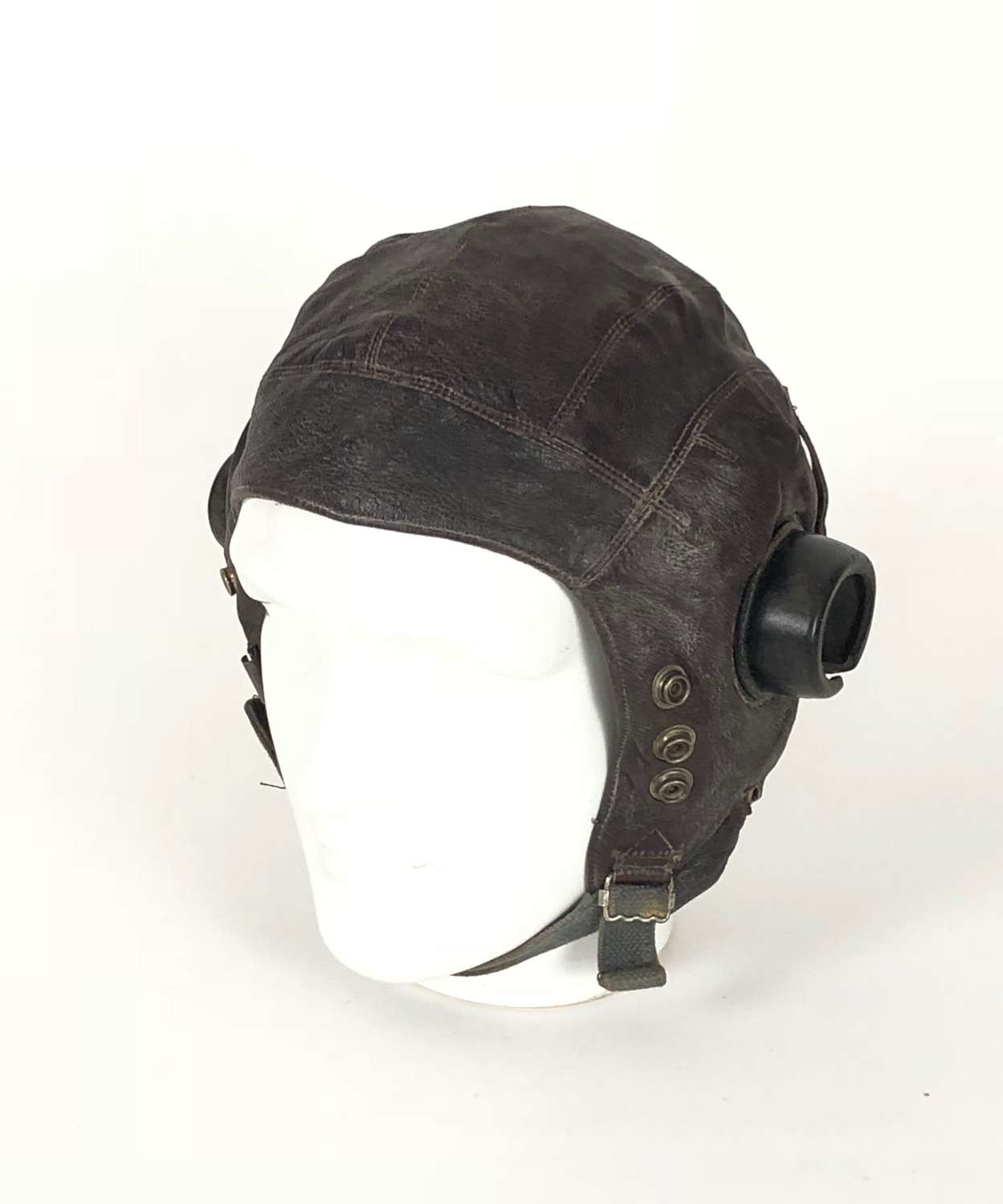 WW2 RAF C Type Leather Flying Helmet.